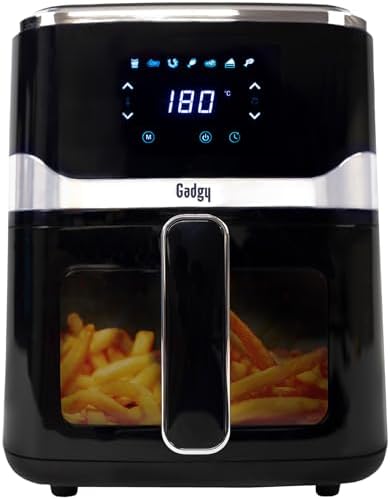 Friteuse à air sans huile avec grande capacité et nettoyage facile