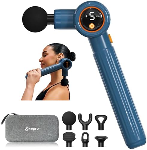 Pistolet de massage avec angles réglables et écran LED intelligent pour récupération musculaire