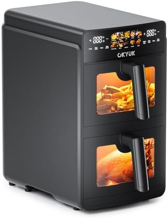 Air fryer 10L avec double compartiment et puissance exceptionnelle pour une cuisson rapide et saine
