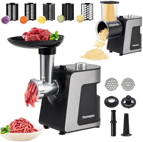 Râpe légumes électrique polyvalente et hachoir à viande multifonction