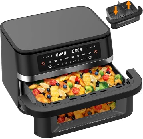 Friteuse à air XXL 11L avec double zone et cuisson rapide et saine