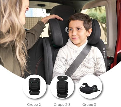 Siège auto isofix sécurisé et confortable pour enfants de 3,5 à 12 ans