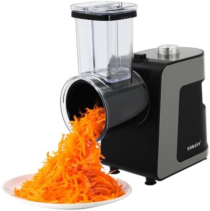 Râpe légumes électrique haute efficacité avec lames interchangeables et dissipation thermique