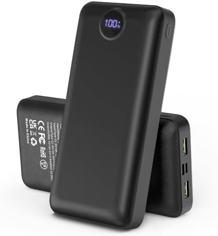 Batterie externe 50000mAh avec charge rapide USB-C et écran digital