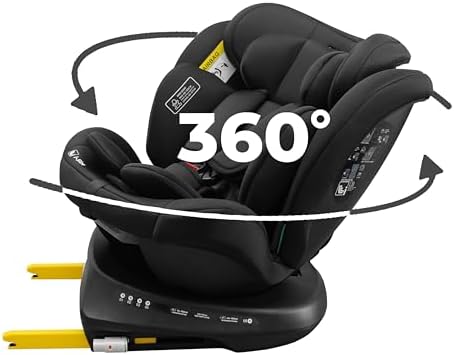 Siège auto isofix avec rotation 360° et sécurité i-Size pour enfants de 0 à 12 ans