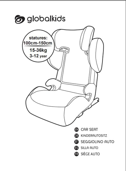 Siège auto Isofix i-Size pour enfants de 3 à 12 ans avec confort et sécurité optimisés