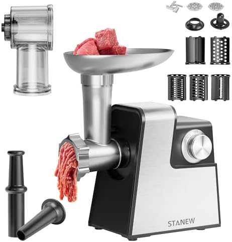 Râpe légumes électrique multifonctionnelle avec moteur puissant et accessoires variés