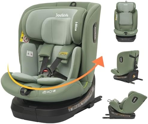 Siège auto isofix pivotant 360° pour enfants de 0 à 12 ans, sécurité et confort