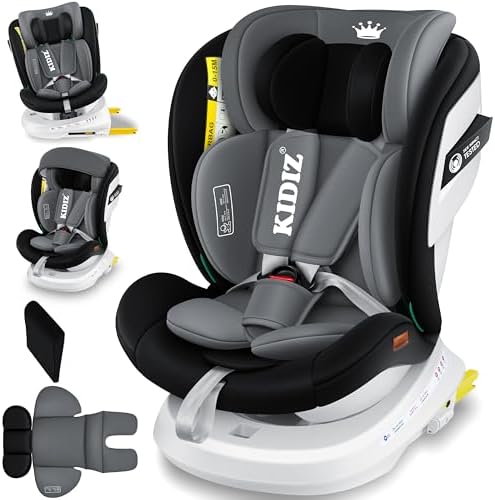 Siège auto isofix pivotant 360° avec sécurité optimale et confort pour enfants