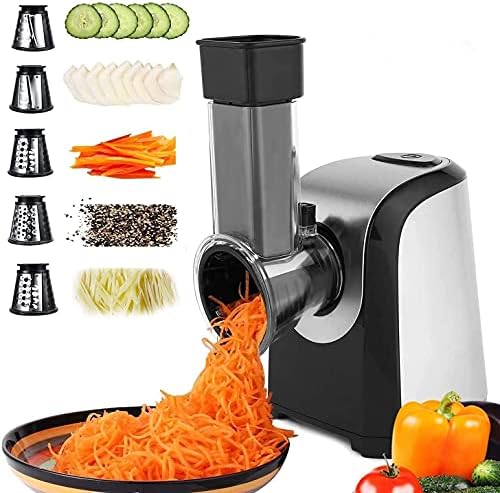 Râpe légumes électrique puissante et pratique avec accessoires interchangeables