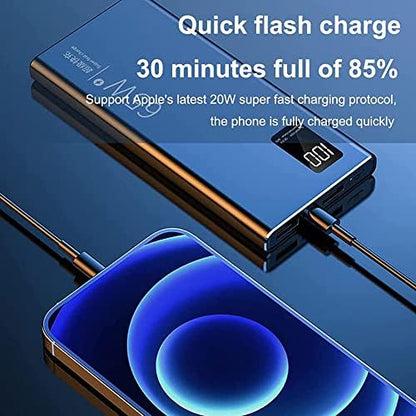 Batterie externe 50000mAh avec charge rapide PD QC 3.0 et affichage LED