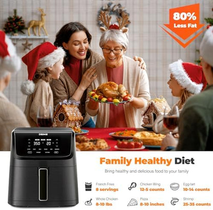 Friteuse à air multifonctionnelle 7L avec écran tactile et cuisson saine