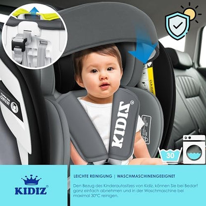 Siège auto isofix pivotant 360° avec sécurité optimale et confort pour enfants